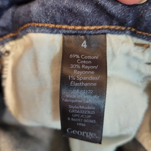 George Bermuda Jean Shorts Size 4 - Picture 5 of 5